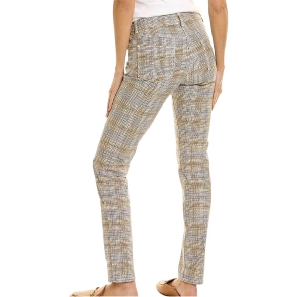 J McLaughlin Lexi Jeans Aspen Glenn Plaid Mid Rise Slim Leg Stretch Denim Knit 4 - Picture 3 of 11